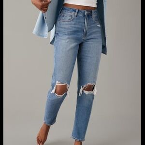 American Eagle Outfitters Women's Blue Mom Jeans